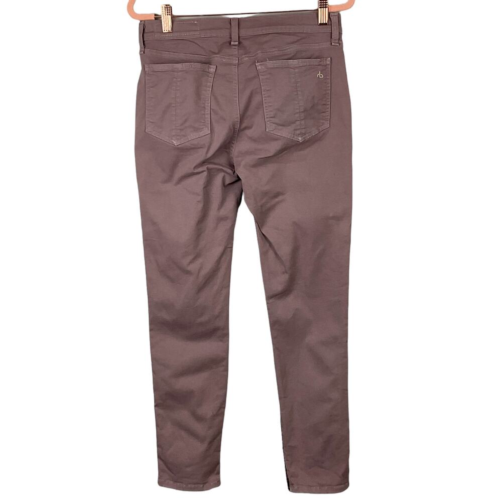 Rag & Bone Revolve Zipper Crop Ankle Capri Plum Fade Lavender Stretch Jeans 28 - Picture 5 of 13